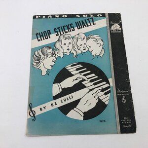 Chop Sticks Waltz - Vintage Sheet Music (1936) - De Zulli